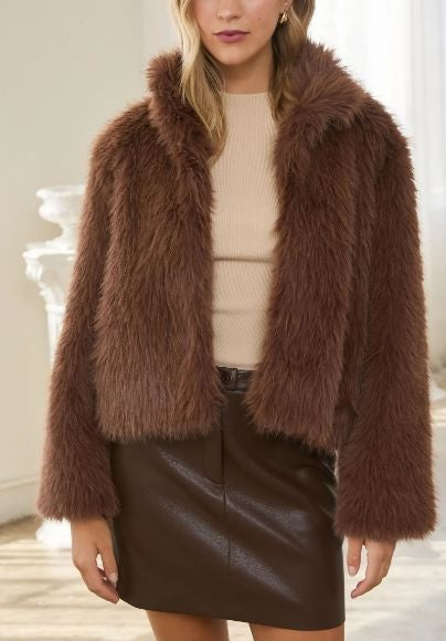 Faux Fur Short Jacket|8377