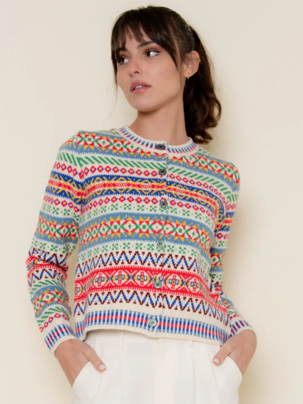 Holiday Button Cardigan|6937