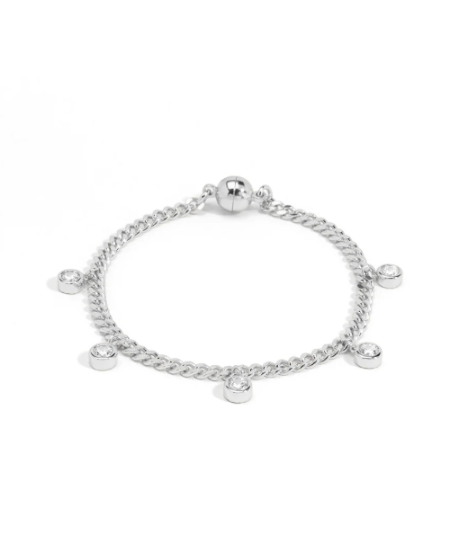 Silver Fringe Diamond Mag Bracelet|8420