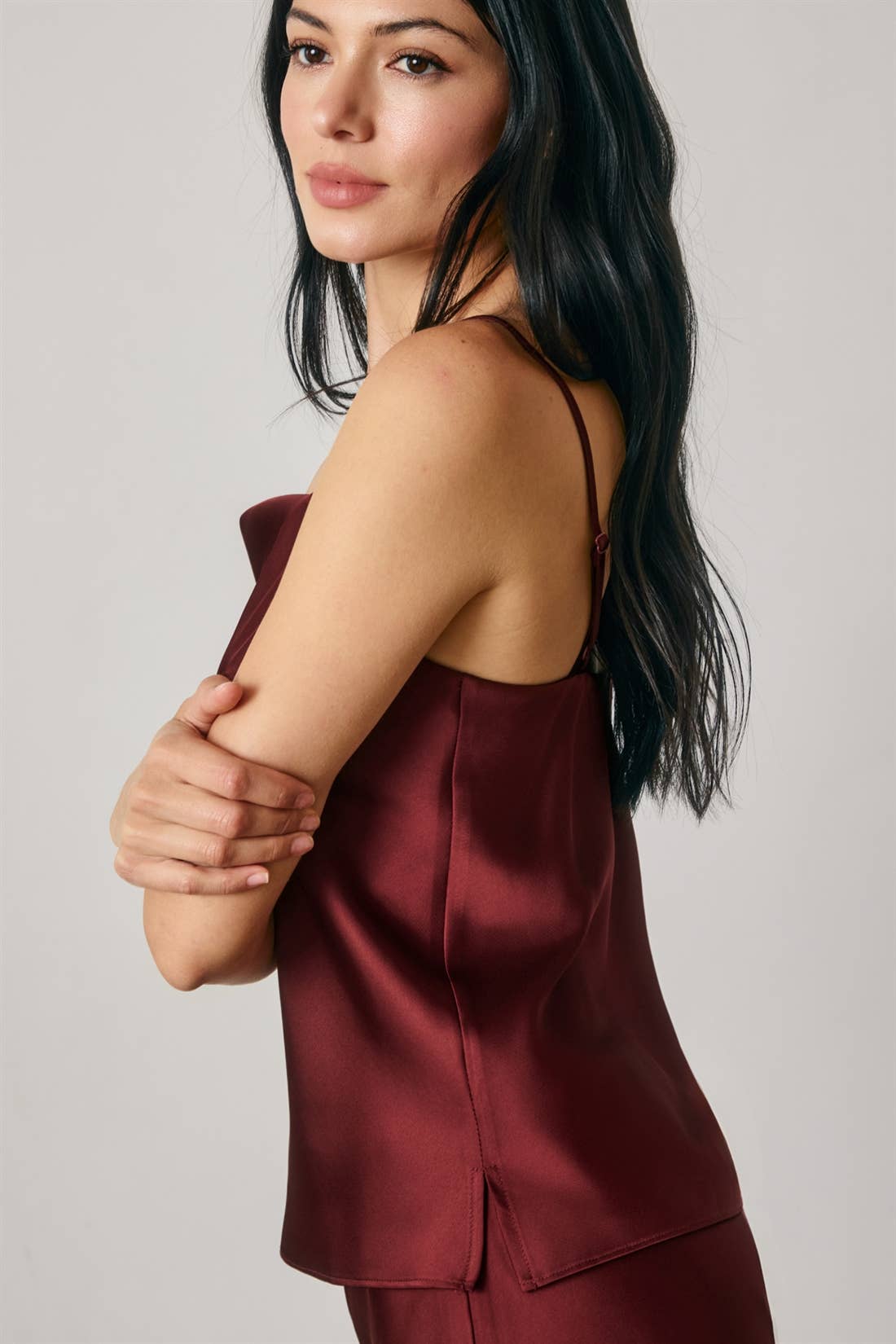 Satin Square Neck Cami Top (1)