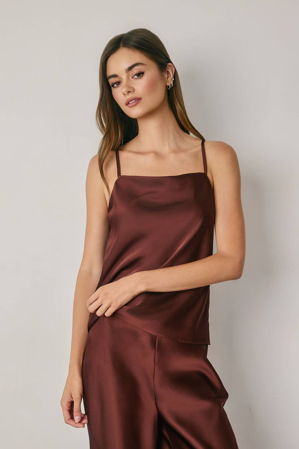 Satin Square Neck Cami Top (1)