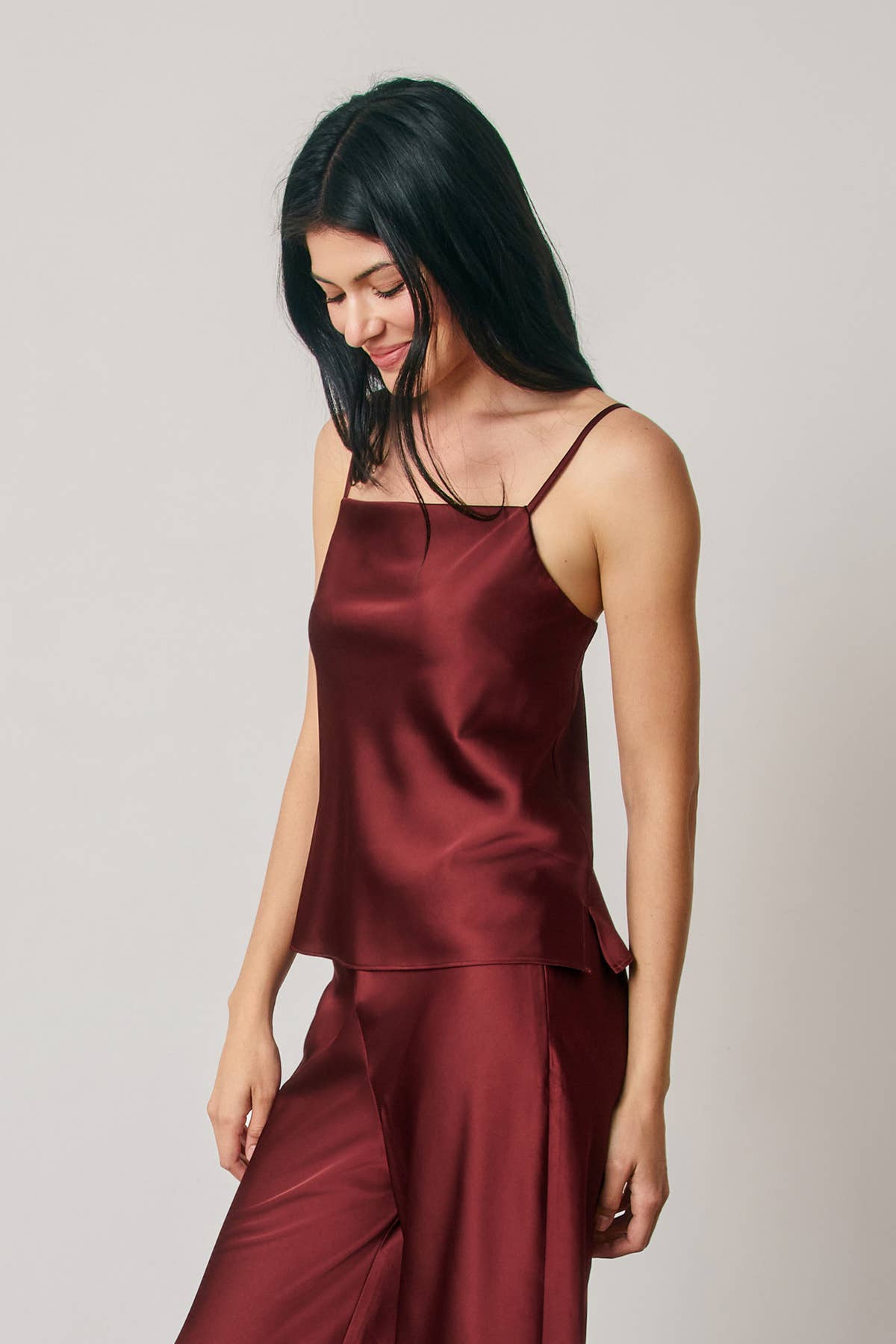 Satin Square Neck Cami Top (1)