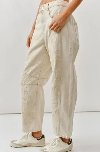 Cotton Barrel Pants|7091