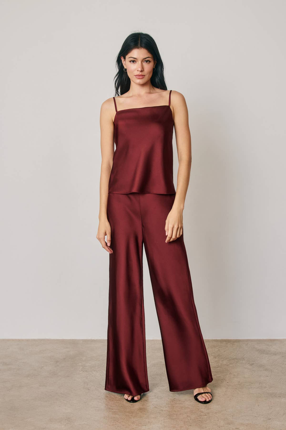 Satin Square Neck Cami Top (1)