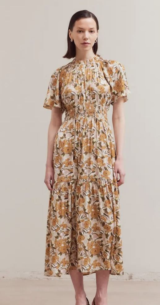 Raglan Sleeve Tier Max Dress|6186