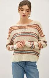 Tri-Striped Sweater|6217