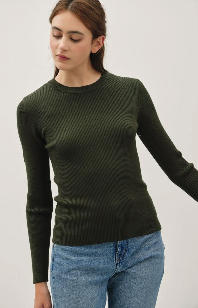 Classic Crewneck Long Sleeve- Green|6218