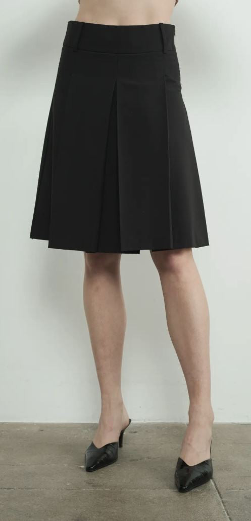Knee Length Pleated Skirts|6231