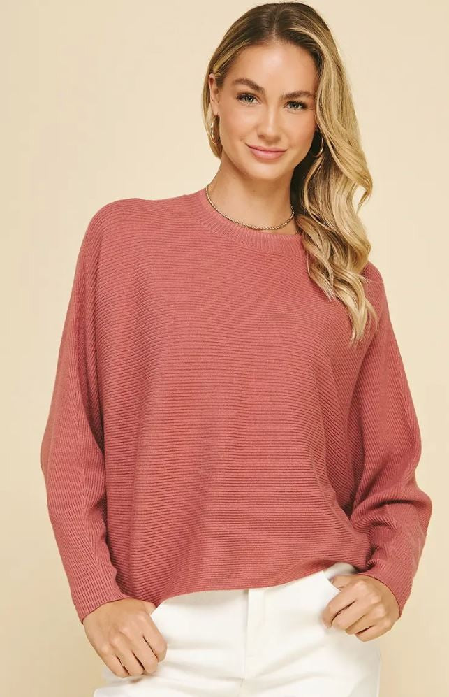 Dolman Sleeves Sweater Top|6236