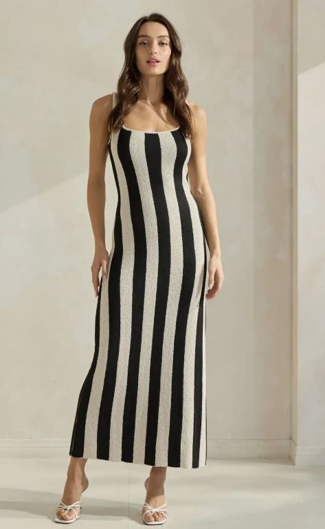 Striped Terry Sweater Dress|6269