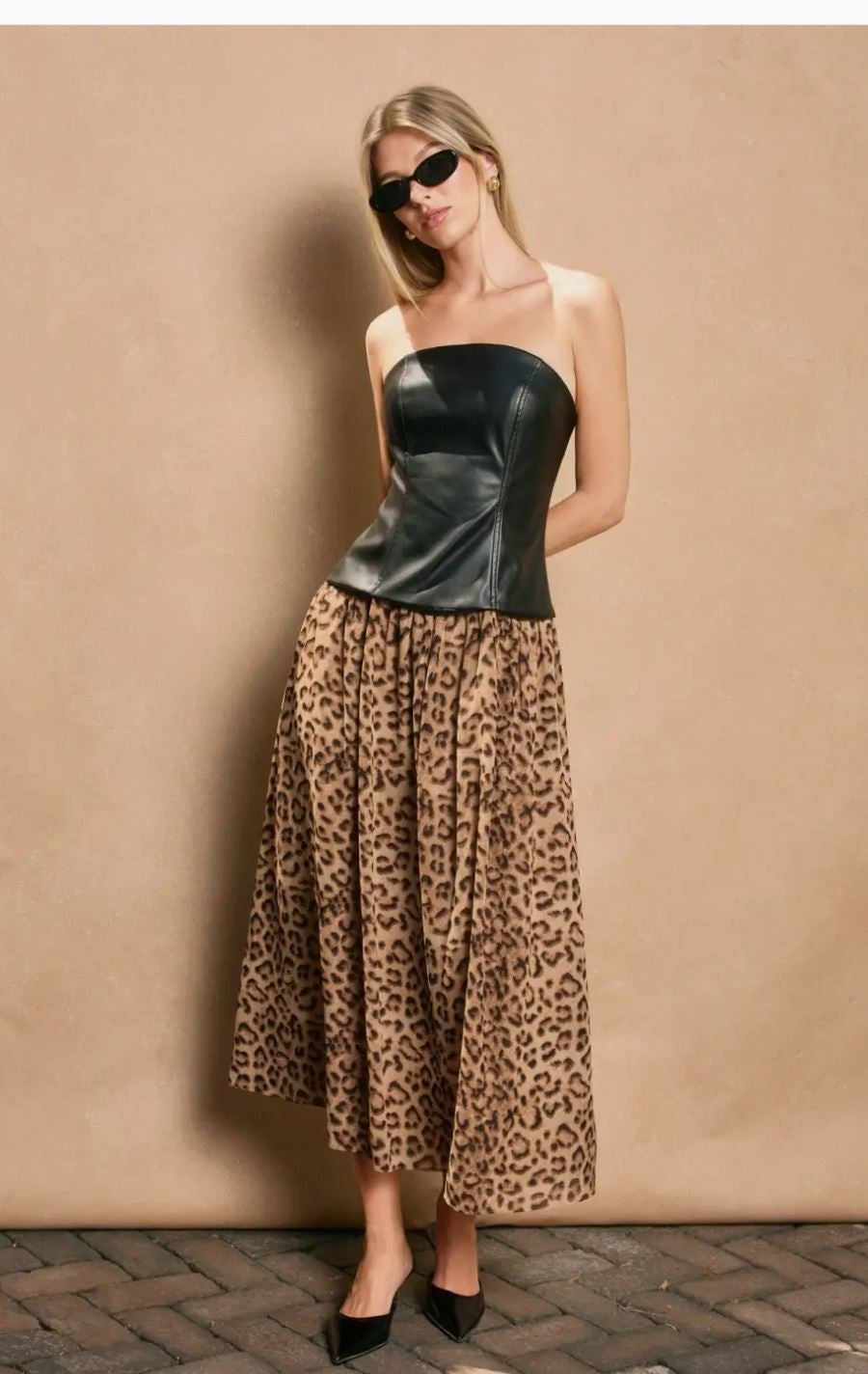 Running Toward Contrast Tube Dress|6332