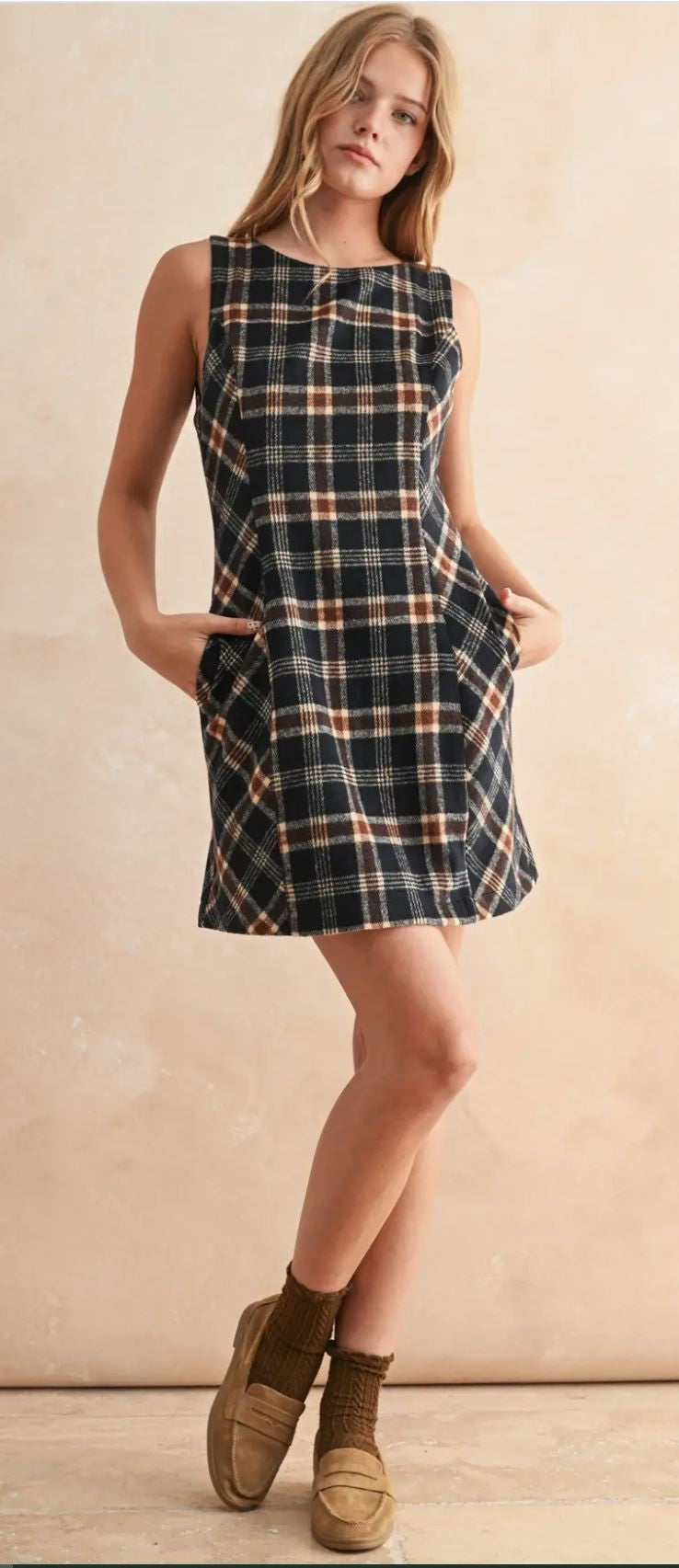 Plaid Pattern Dress|6345