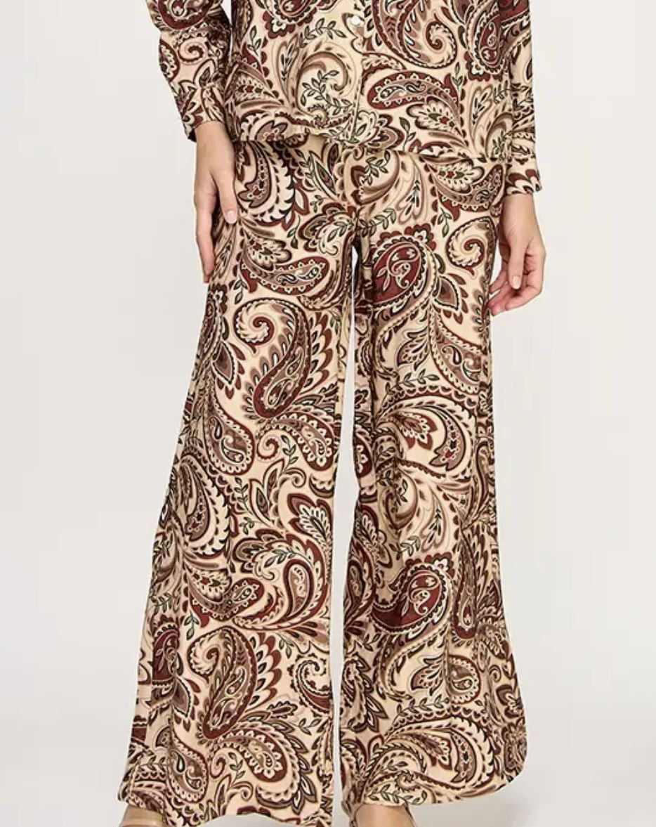 Paisley Wide Leg|6394