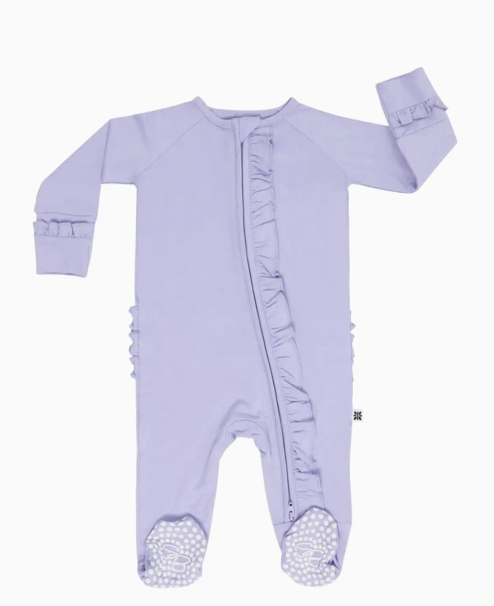 Violets Are Violet Ruffle Footie|6474