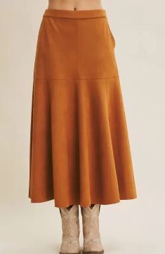 Vegan Suede skirt|6488