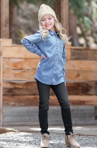 denim button down|6539