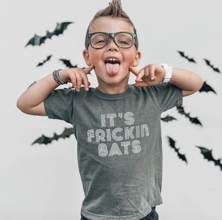 Its Frickin Bats Kids Halloween Shirt|6613