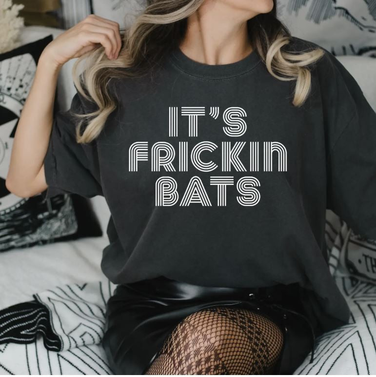 Its Frickin Bats Adult Halloween Shirt|6615