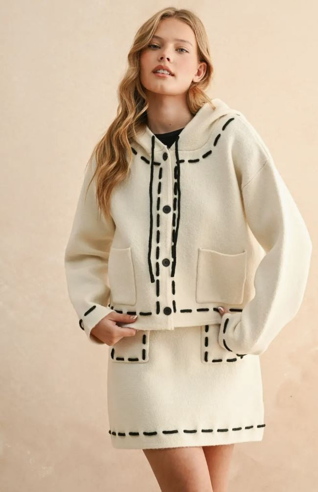 Cardigan with Hood|6675