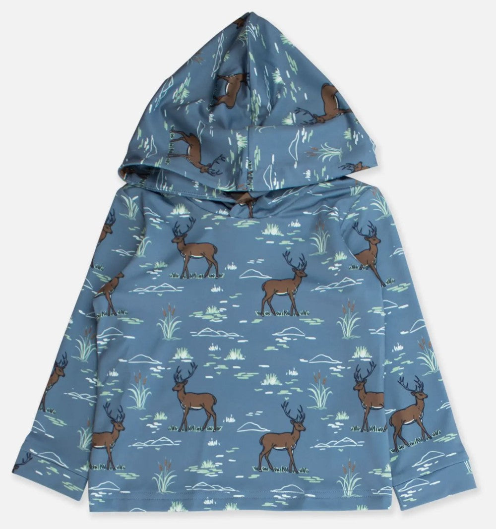 Deer Antler Adventure Hooded Shirt|6687