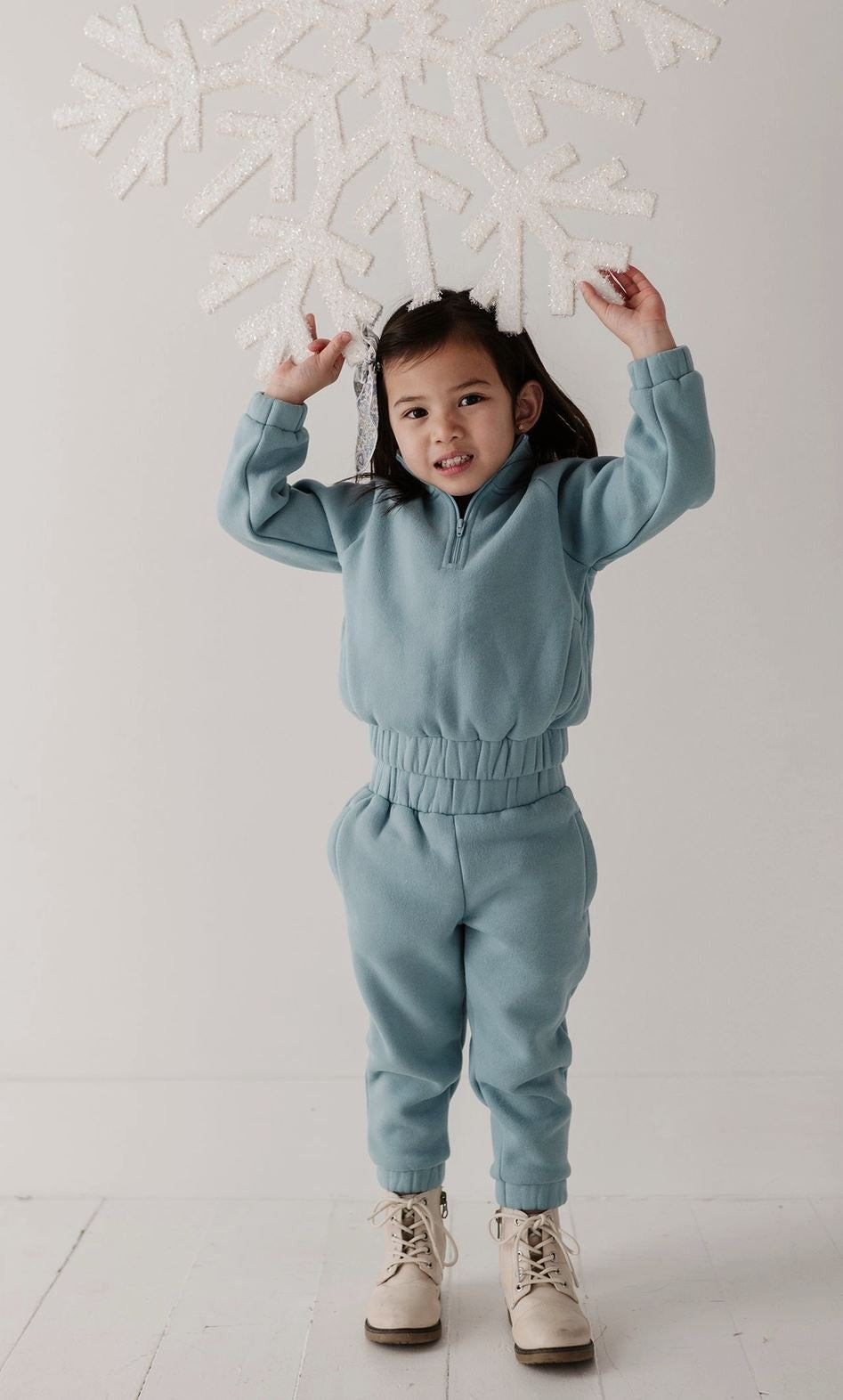 Fleece Ski Blue Sweatpants|6692