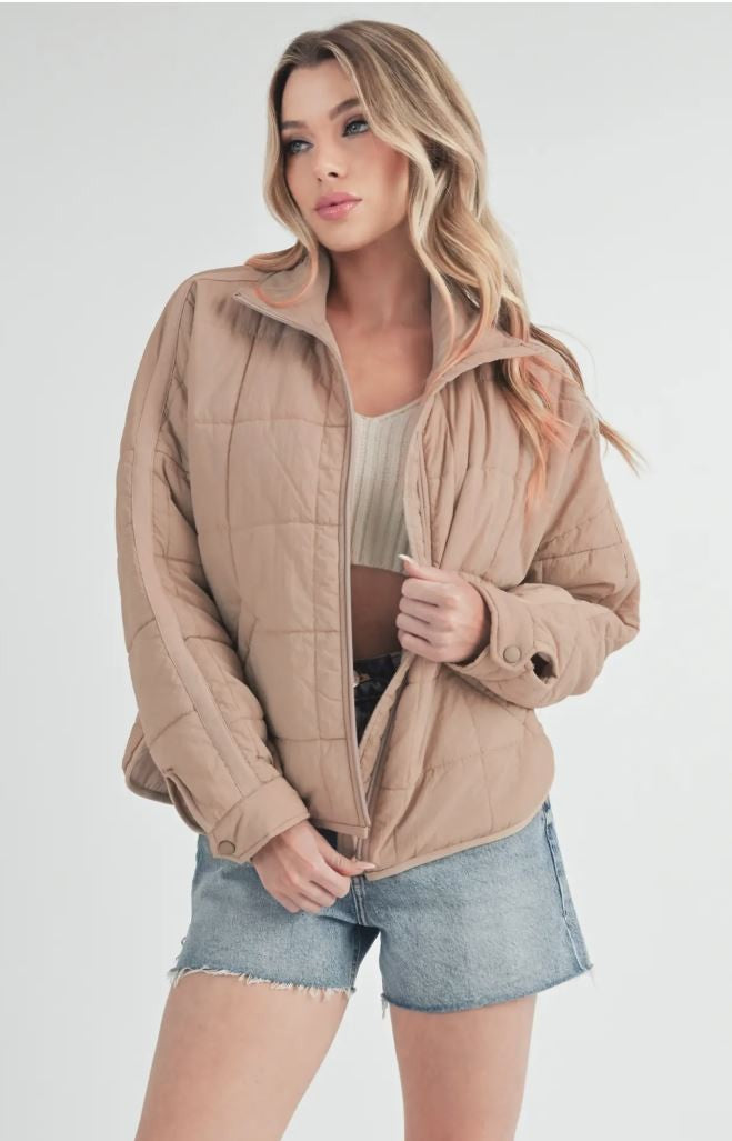 Bebe Puffer Jacket- Oat|6740