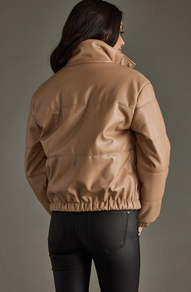 Tan Puffer Jacket|6764