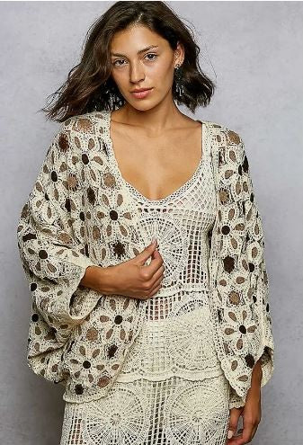 Crochet  Cardigan|7074