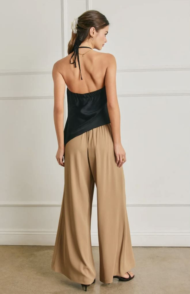 Taupe Extra Wide Leg Pull-On Pants|7584