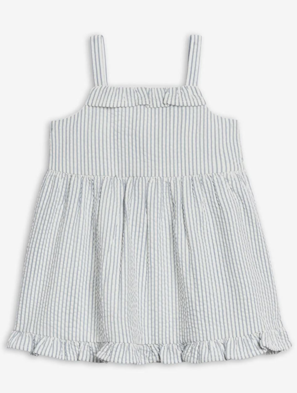 Juliette Seersucker Tank Dress- Sea Stripe|7718