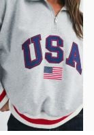 USA Graphic Half Zip|7779
