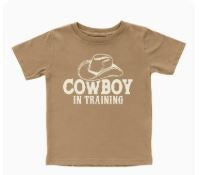 Cowboy In Training Tee- Brown|8188