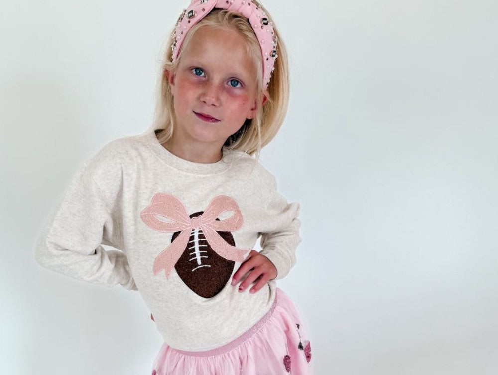 Coquette Football Patch Sweatshirt|8193