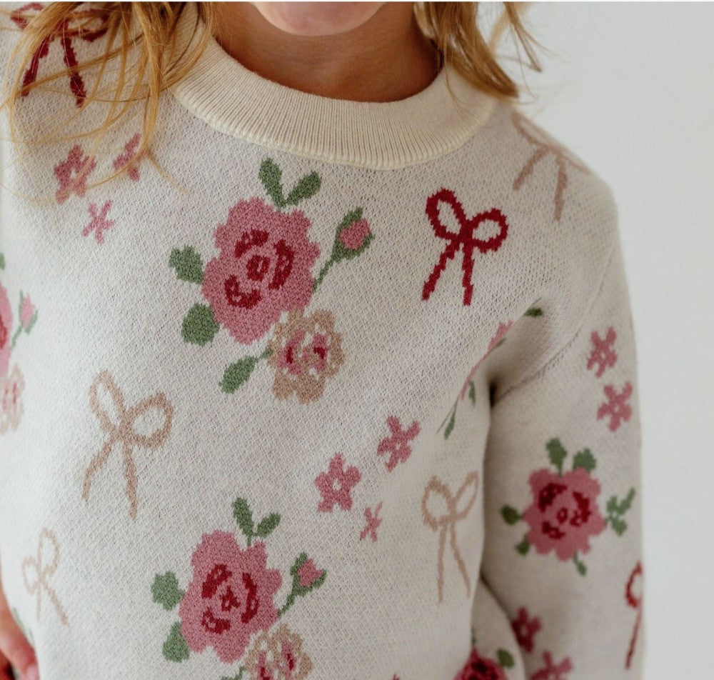 Coquette Rose Sweater|8201