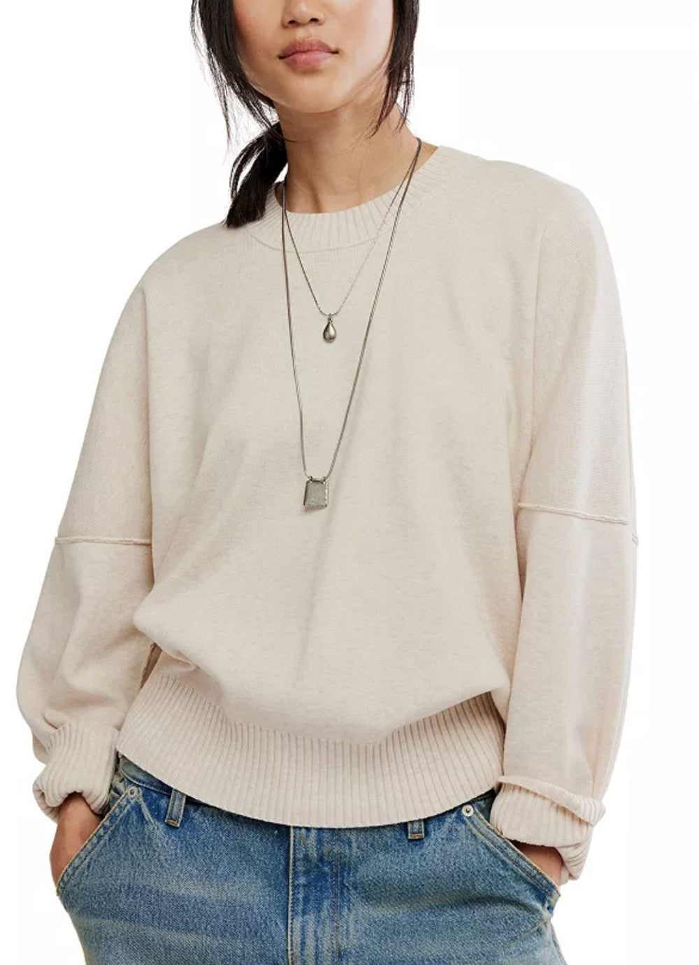 Marshmellow Heather Alma Pullover|8373