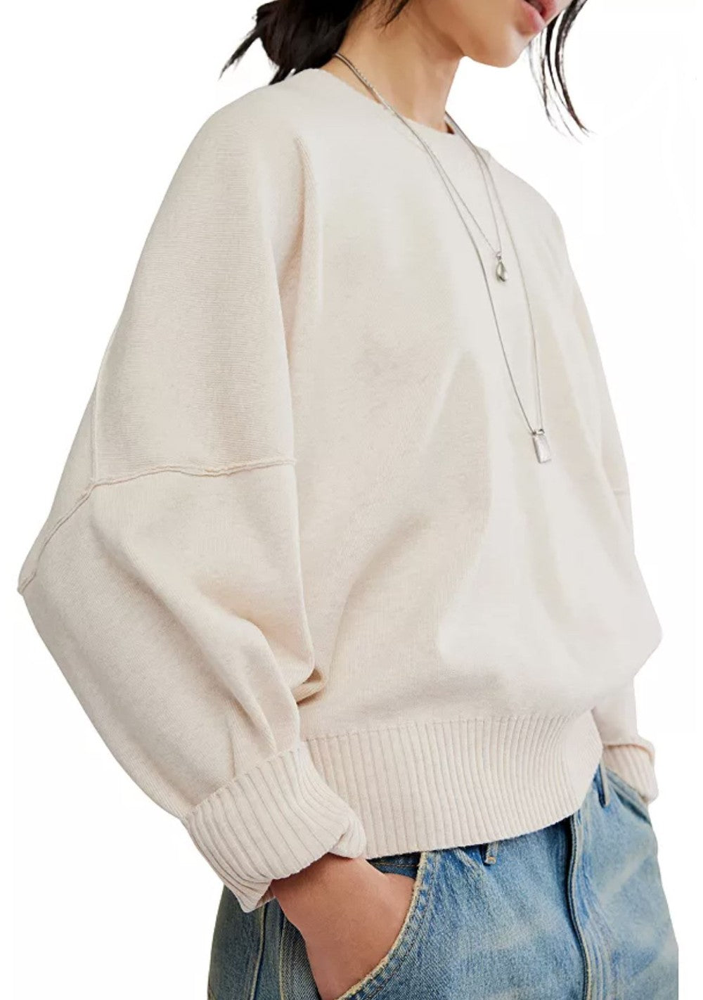 Marshmellow Heather Alma Pullover|8374