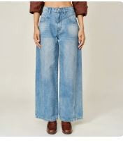 Front Yoke Wide Leg Denim|8413