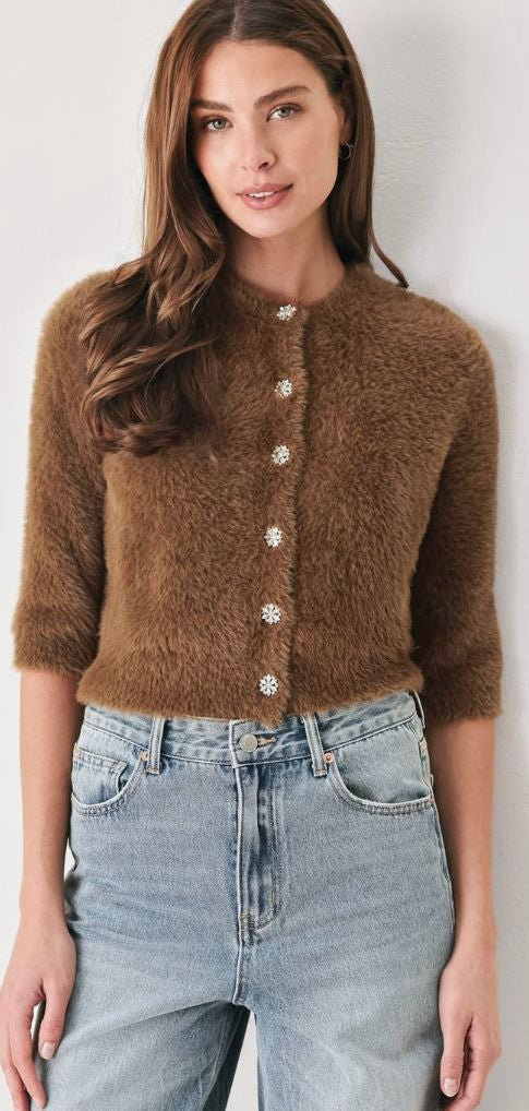 Knit Cardigan camel|8431