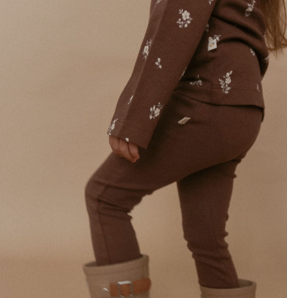 Organic Leggings - Brown|6506